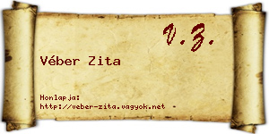 Véber Zita névjegykártya