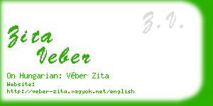zita veber business card