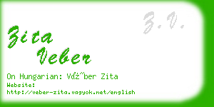 zita veber business card